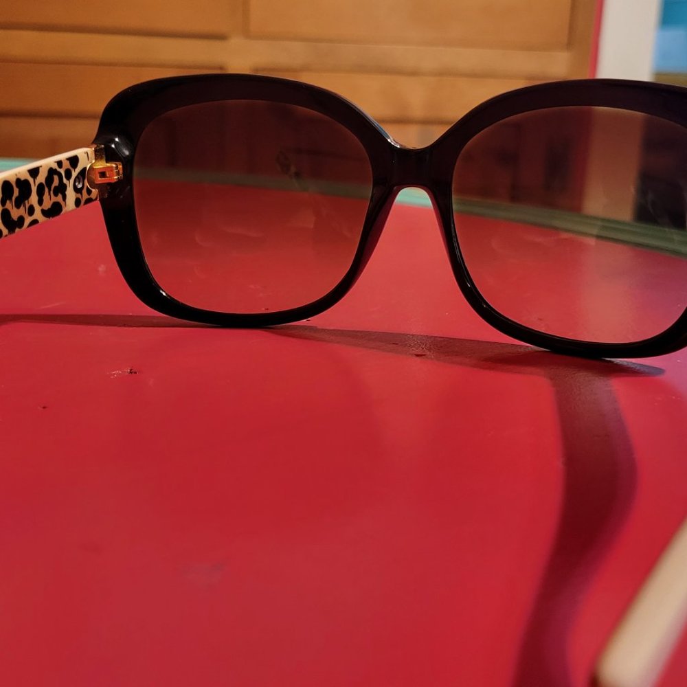 Square Coach Sunglasses Black/Ivory - Picture 3 of 5